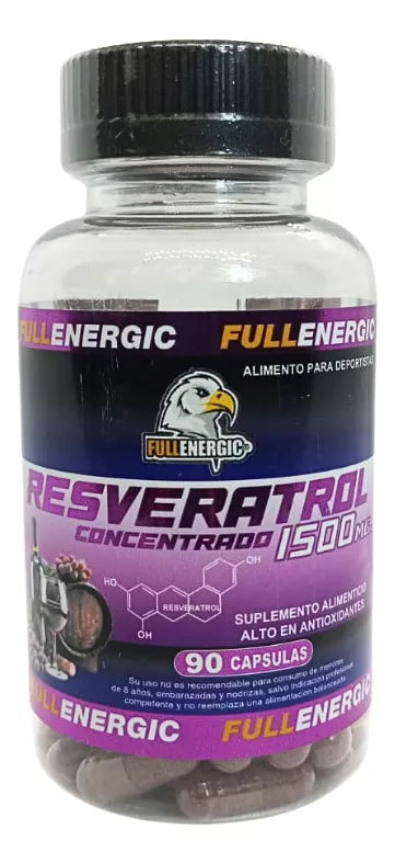 RESVERATROL CONCENTRADO 1500 mg- 90 CÁPSULAS - Vivafit