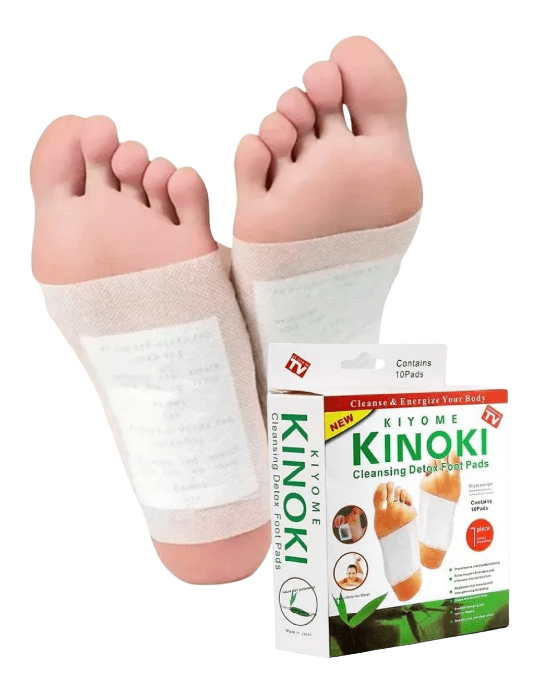 PARCHES KINOKI DESINTOXICANTE 10UND 100% NATURAL - Vivafit