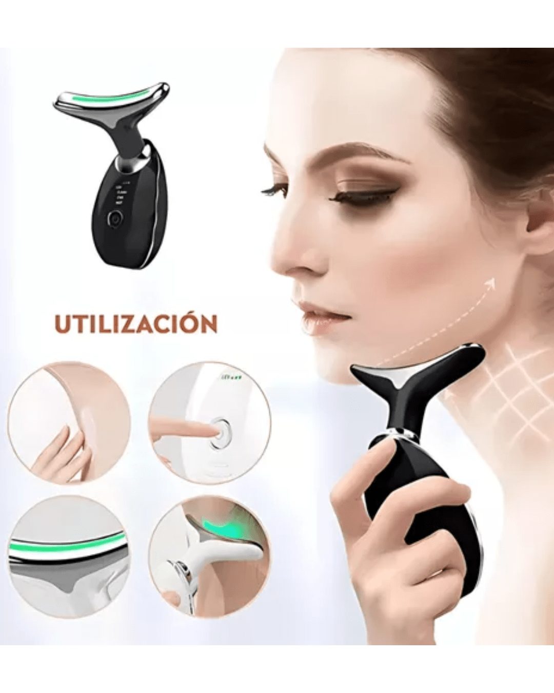 MASAJEADOR REDUCTOR DE PAPADA FACIAL - Vivafit